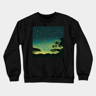 Lush summer under the stars Crewneck Sweatshirt